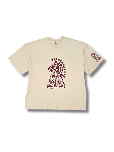 Folk Horse Boxy T-Shirt - Cream