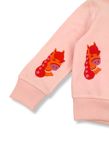 Bubblegum Beauty Horses Jumper - Pink