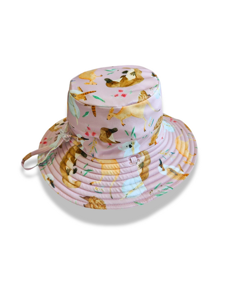 Reversible Swim Hat - Aussie Animals
