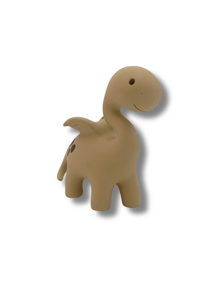 Diplo the Dino-Dragon Teether - Natural Brown