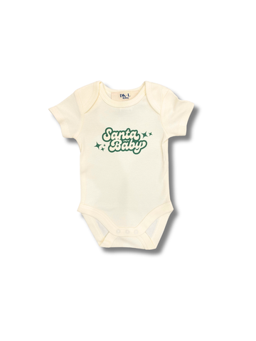 Santa Baby Bodysuit - Cream