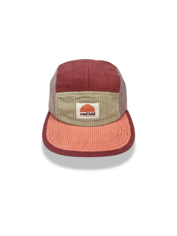 Rad Kid Spliced 5 Panel Cord Cap - Berry
