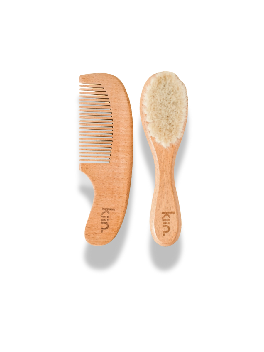 Wooden Baby Brush & Comb Set
