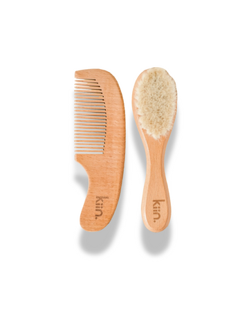 Wooden Baby Brush & Comb Set