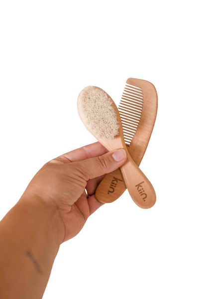 Wooden Baby Brush & Comb Set