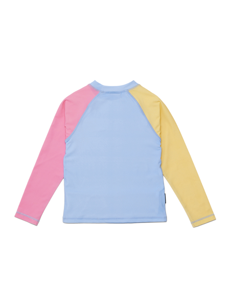 Long Sleeve Rash Vest Pop Colourblock