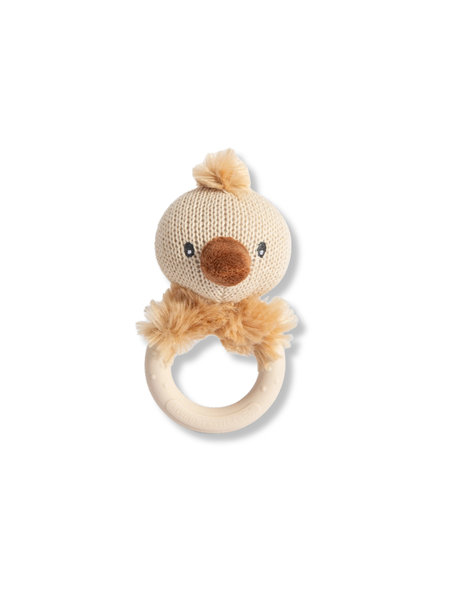Ring Rattle Emu Knitted