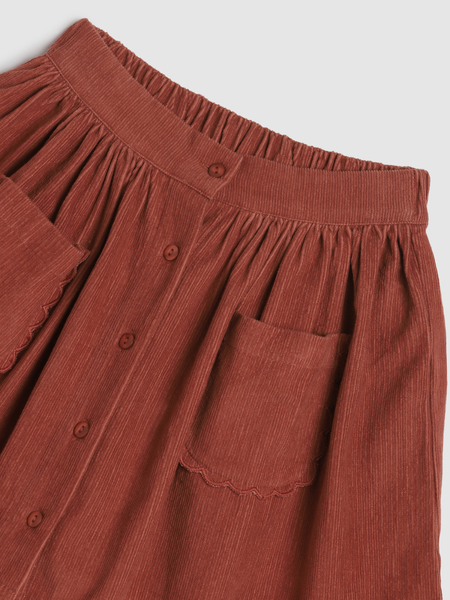 Lulu Skirt - Chili Oil