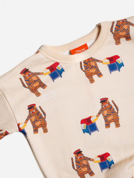 Tiger The Postie French Terry Pullover - Cream