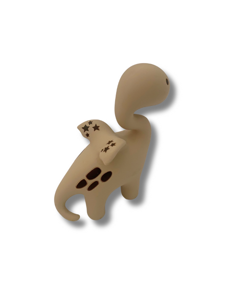 Diplo the Dino-Dragon Teether - Natural Brown
