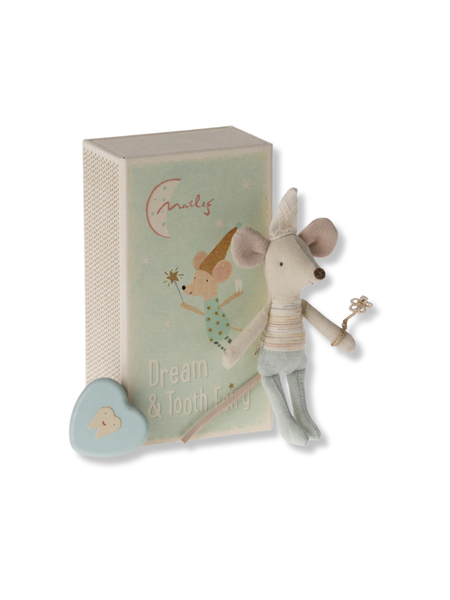 Tooth Fairy Mouse In Box Blue