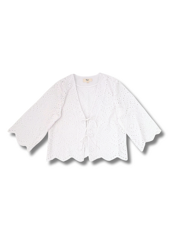 Camille Tie Blouse - White