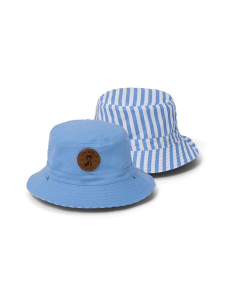 Reversible Bucket Hat Deep Sea Stripe
