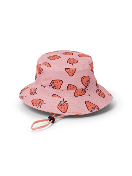 Reversible Bucket Hat Strawberry Splash