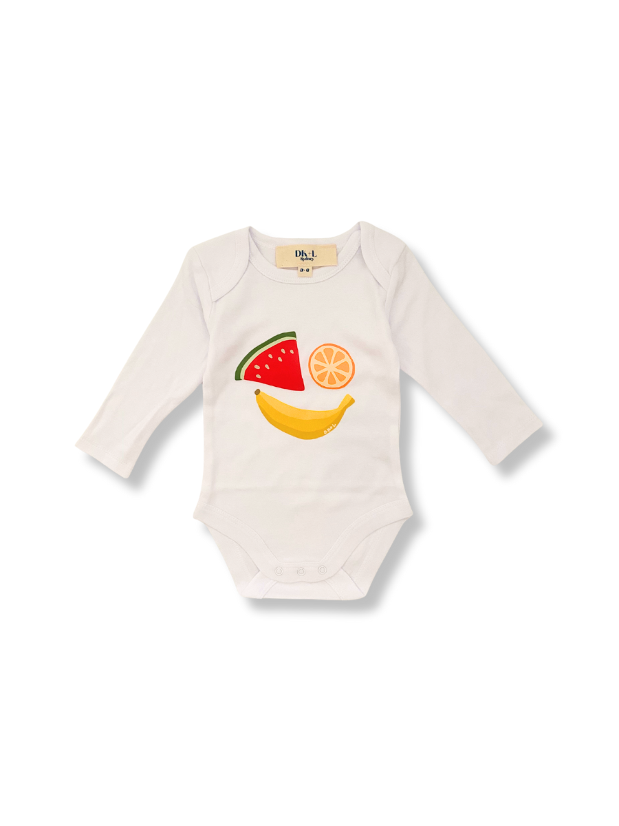 Yummy Fruit Long Sleeve Bodysuit