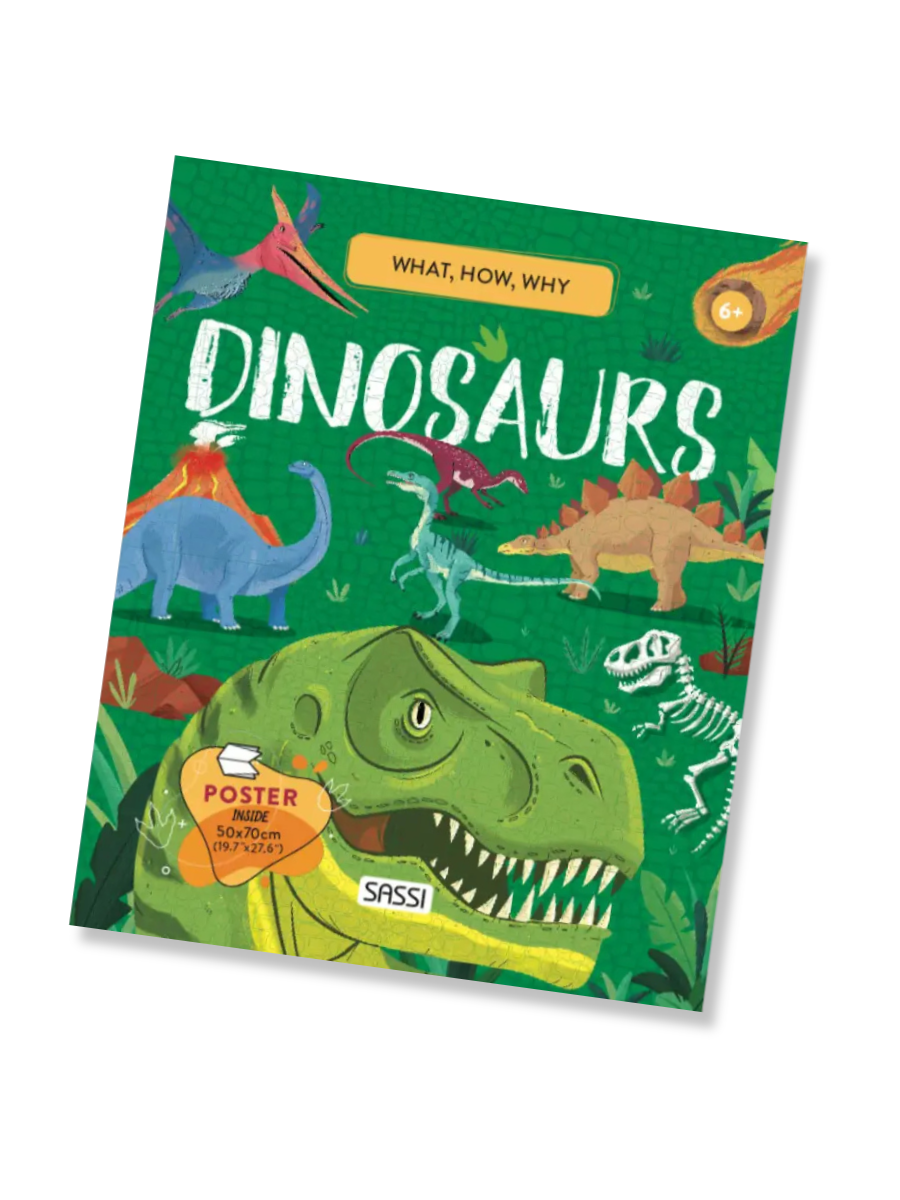 What, How and Why Dinosaurs Book and Poster