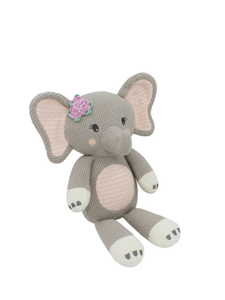 Ella The Elephant Knitted Toy