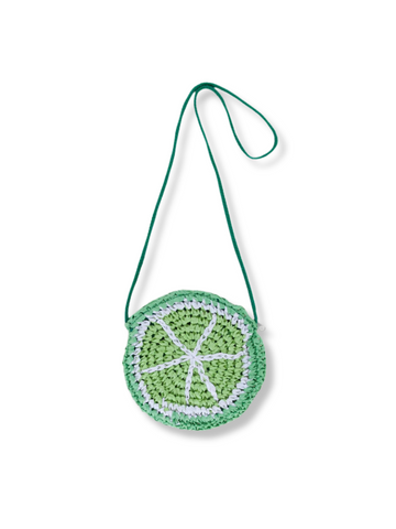 Lime Straw Bag