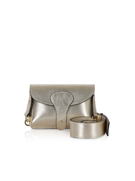 Capri Crossbody Leather Bag - Gold