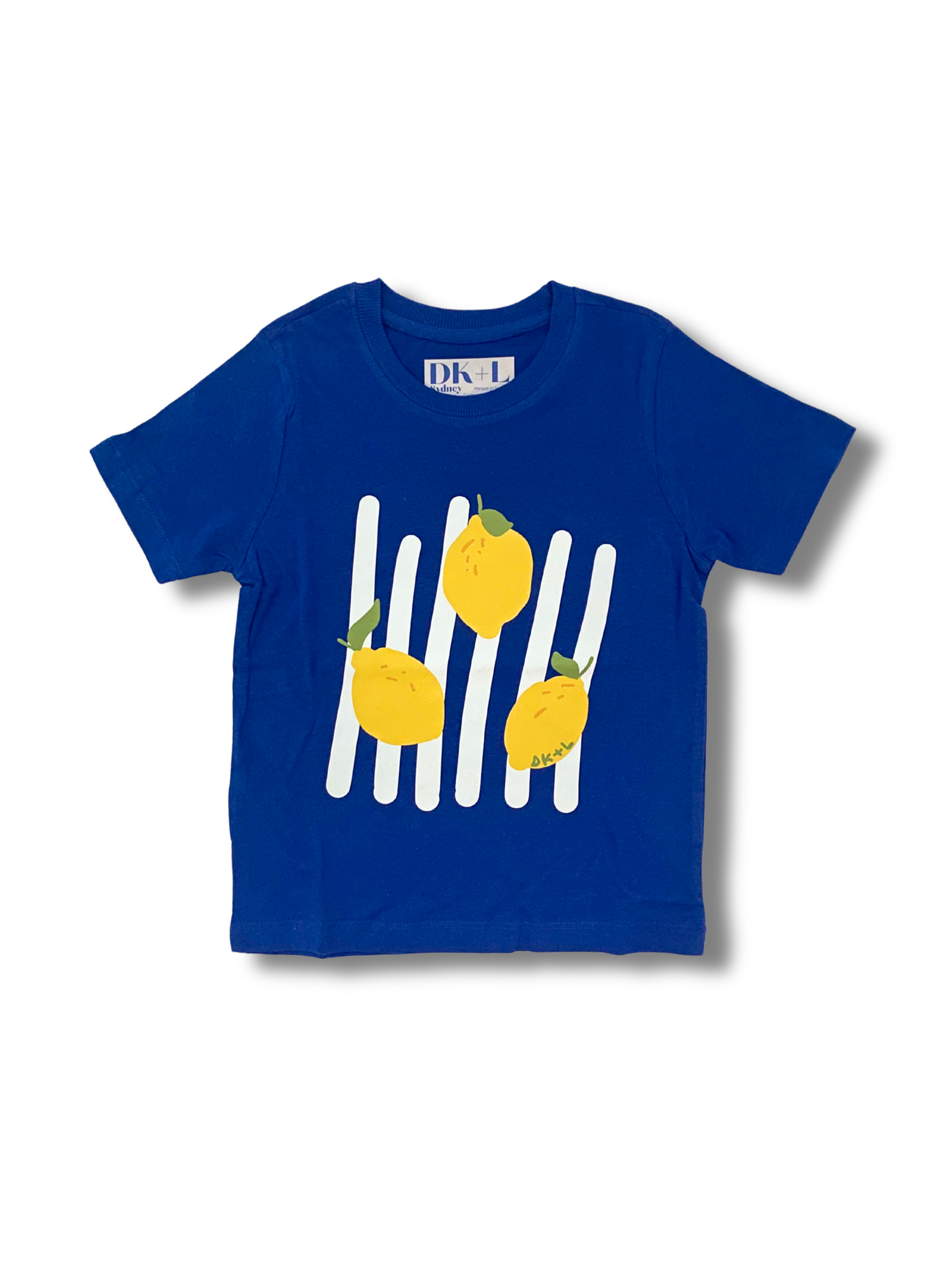 Lemons & stripes T-Shirt Blue