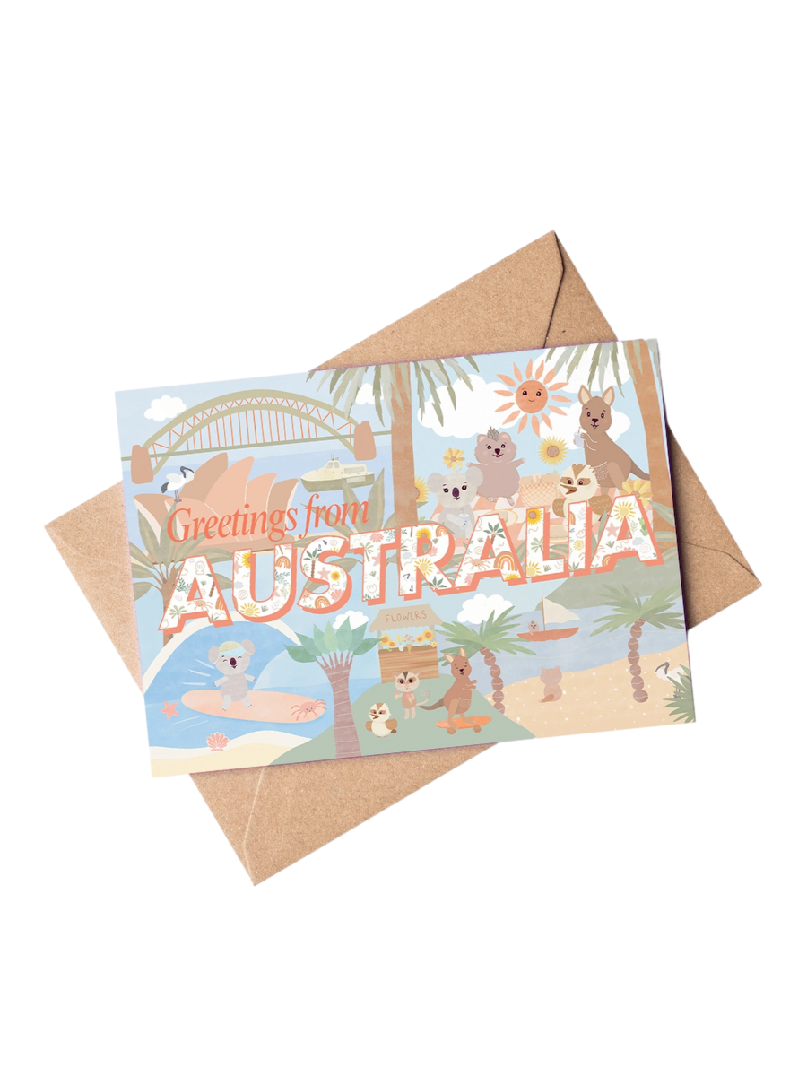 Greetings From Australia Card