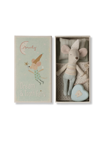 Tooth Fairy Mouse In Box Blue