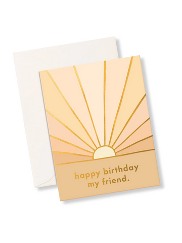 Birthday Sunbeam Card