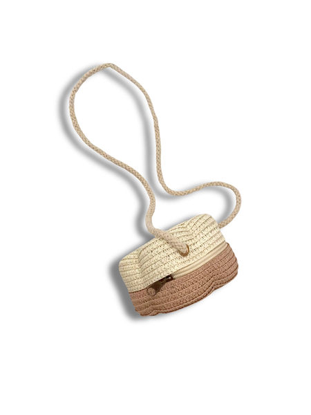 Flora Straw Bag - Rose