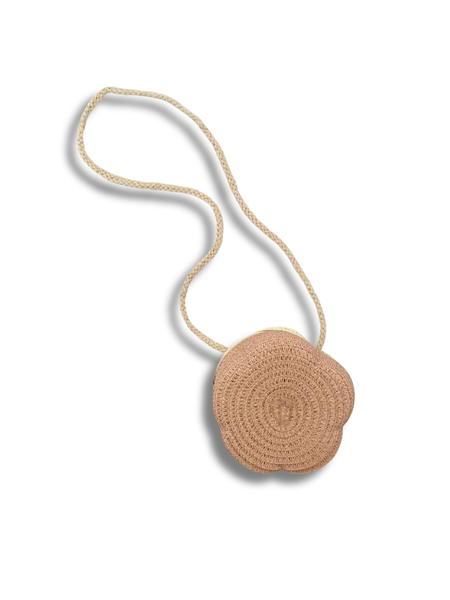 Flora Straw Bag - Rose