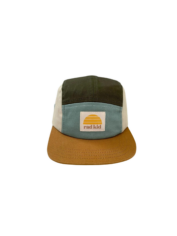 Rad Kid Spliced 5 Panel Cap Khaki