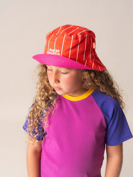 Reversible Bucket Hat Pinstripe