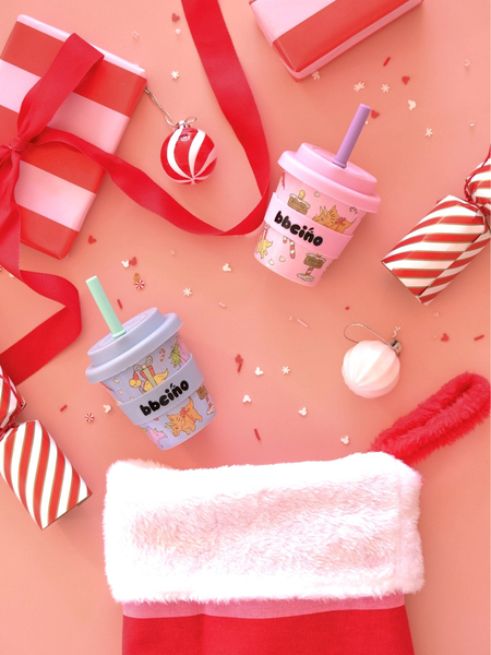 Santa's Little Sipper Keep Cup 120ml - Blue