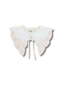 Ladies Oversized Broderie Anglaise Collar