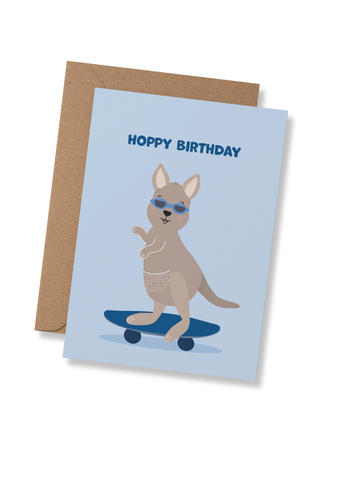 Skater - Roo Birthday Card