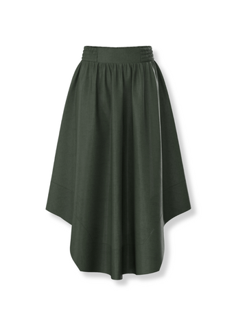 Hannah Linen Skirt - Khaki