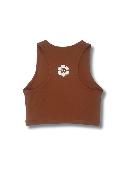 Basic Crop Tank Top Toffee