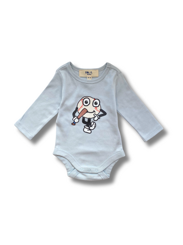 Little All-Star Long Sleeve Bodysuit - Sky Blue