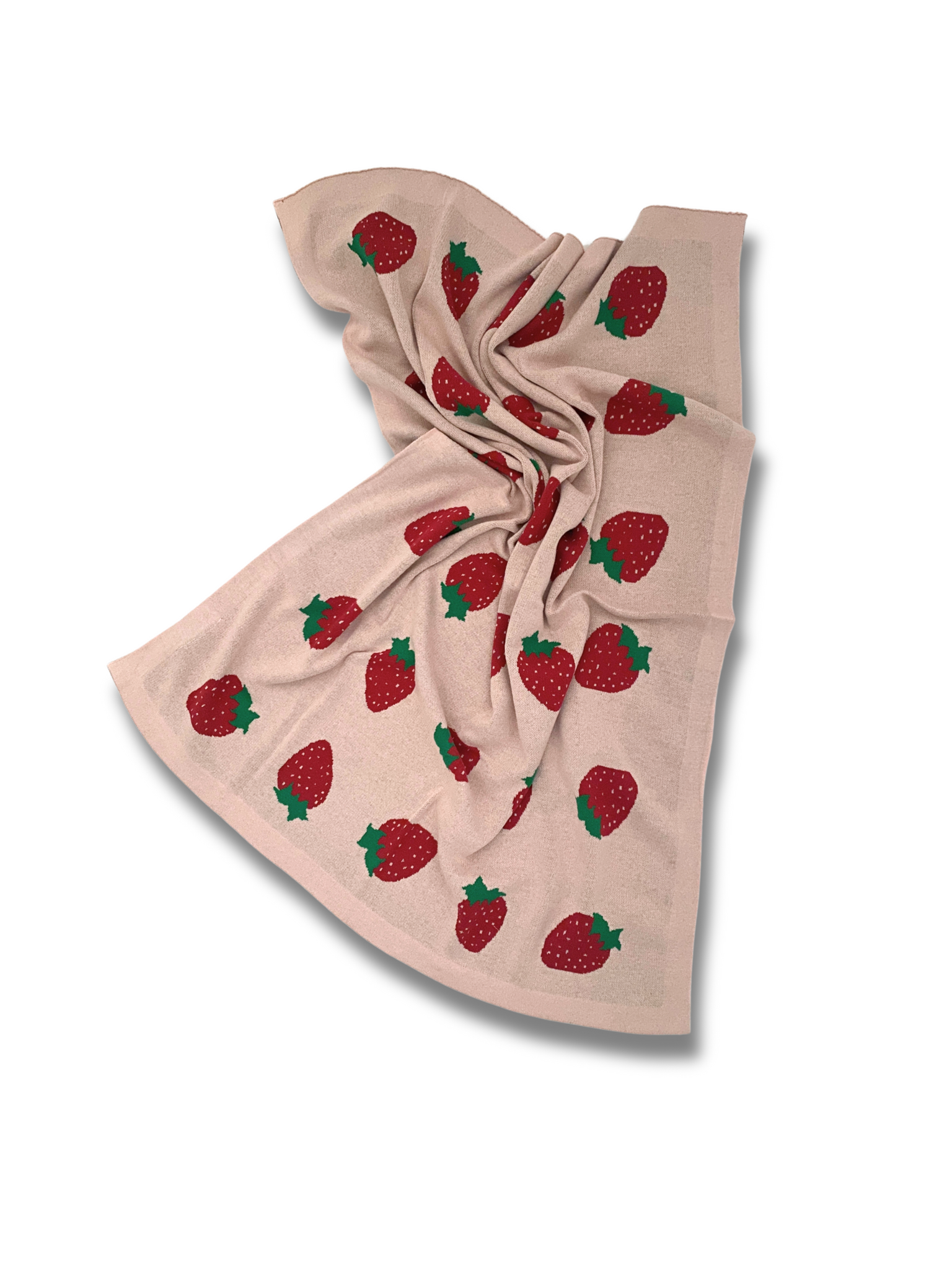 Strawberries & Cream Blanket - Pink