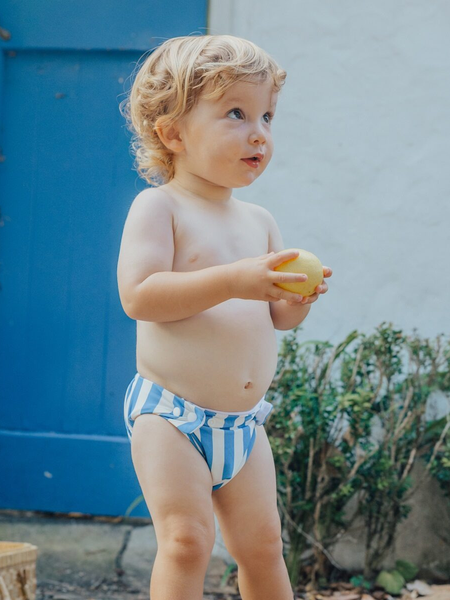 Reusable Swim Nappy Deep Sea Stripe