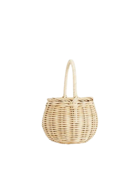 Rattan Berry Basket Straw