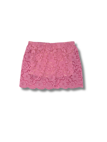Rose Fizz Lace Tube Top - Pink