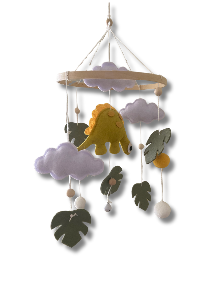 Stegosaurus Lullaby Baby Mobile - Small