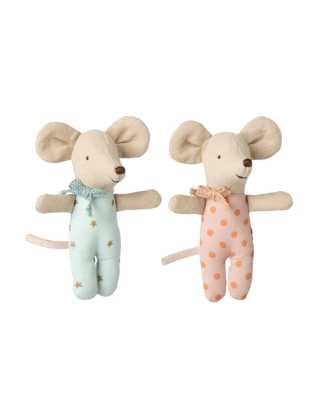 Mice Twins Baby In Matchbox