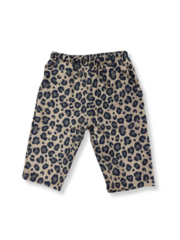 Leopard Print Corduroy Slacks