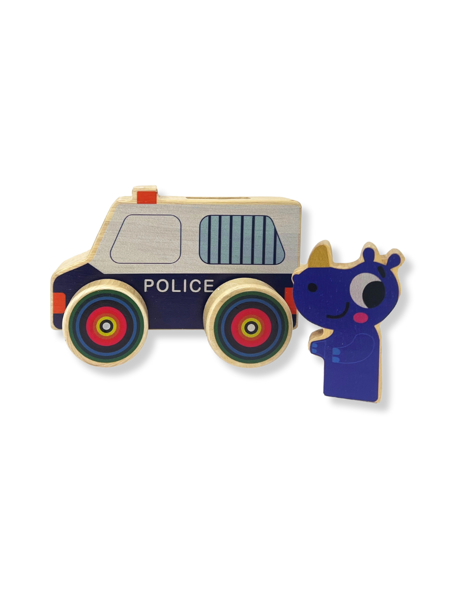 Mini Emergency Vehicle Animals - Police