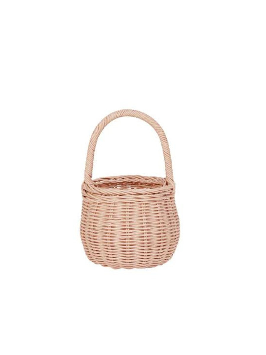 Rattan Berry Basket Rose