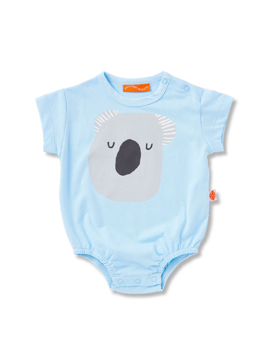 Koala Blue Short Sleeve Bodysuit