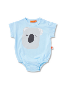 Koala Blue Short Sleeve Bodysuit