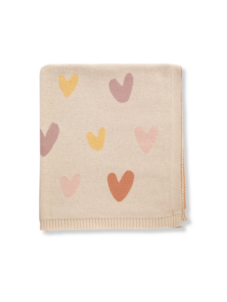 Bohemian Bliss Hearts - Jacquard Blanket