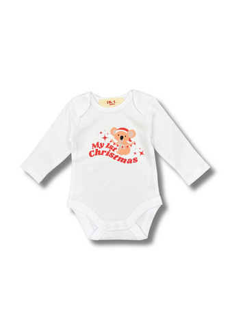 My 1st Christmas Long Sleeve Bodysuit